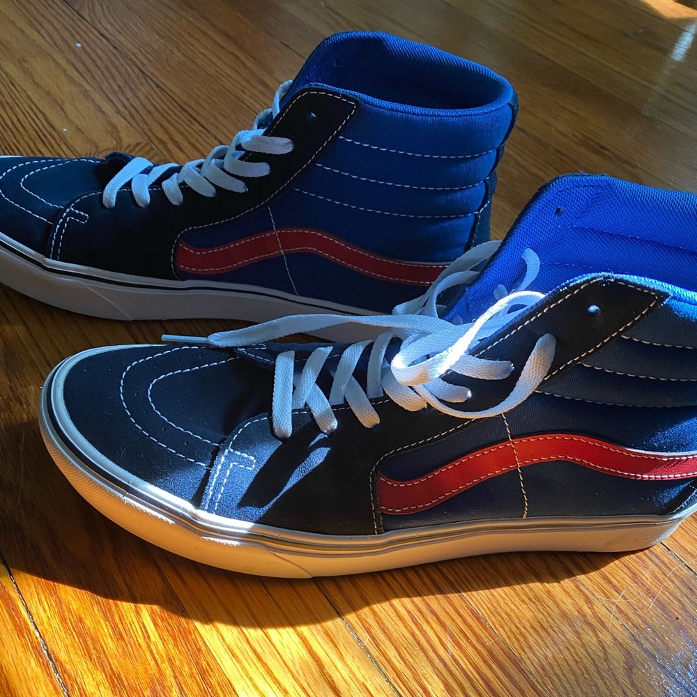 Vans Navy blue and red Shoes